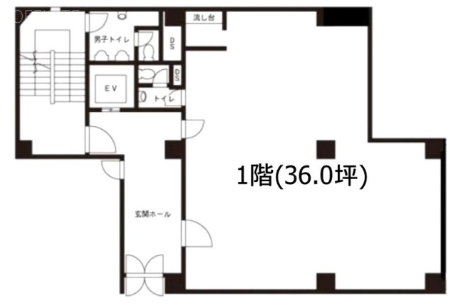 第2プレシーザビル1F 間取り図