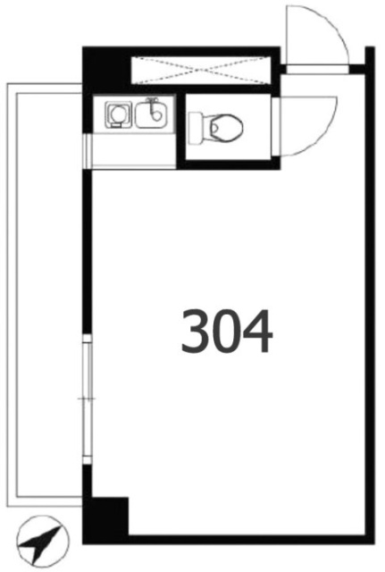 グランドメゾン代官山304 間取り図