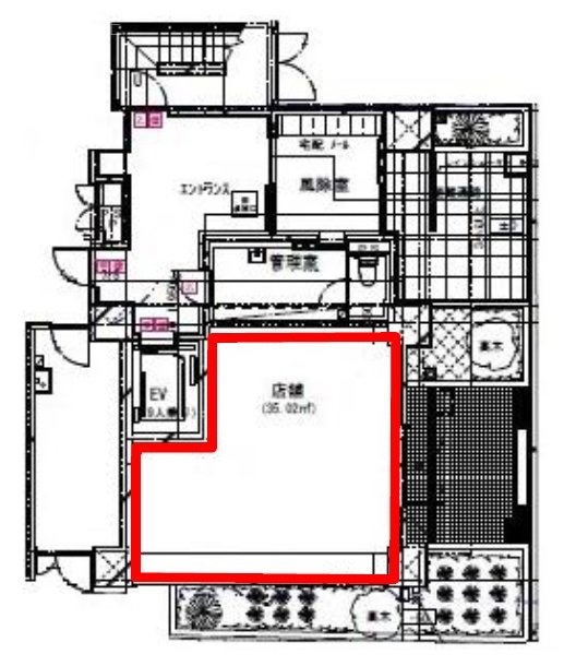 アーバネックス文京本郷1F 間取り図