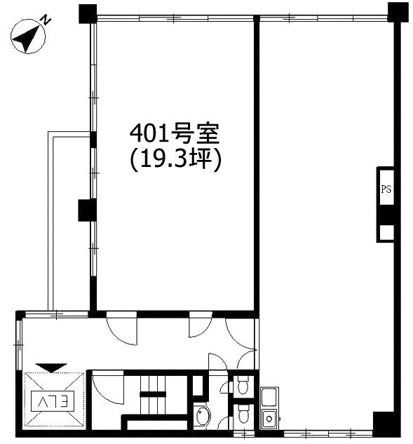 MUSASHIビル401 間取り図