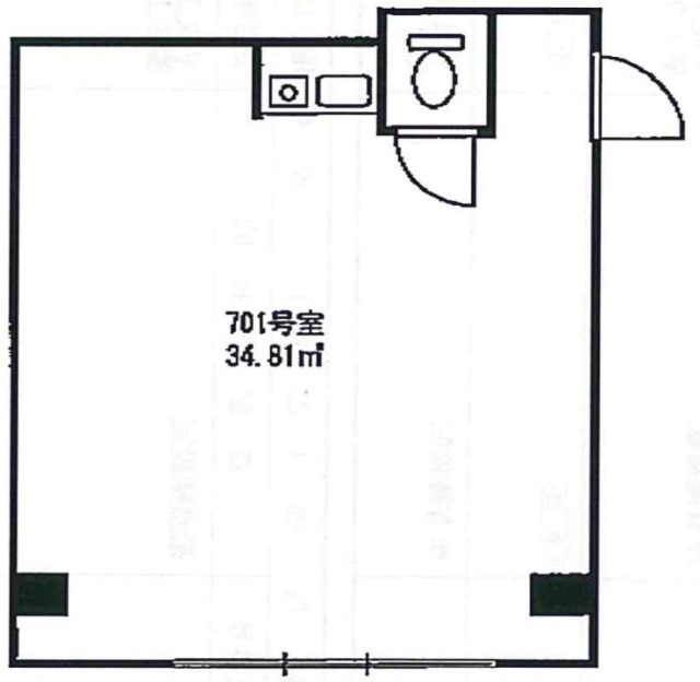 クレアシオン赤羽ビル701 間取り図