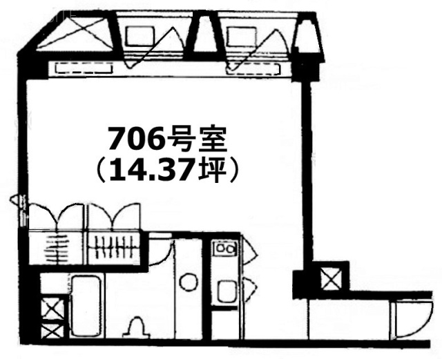 ロイヤル赤坂サルーン706 間取り図