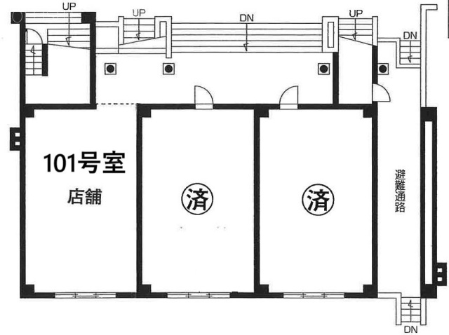 マドレーヌ武蔵野ビル101 間取り図