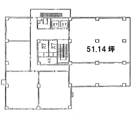 全国旅館会館201 間取り図