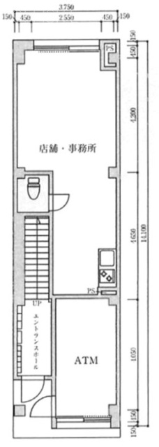 武蔵屋練馬ビル1F 間取り図