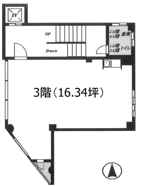 プリウスサンヨービル3F 間取り図