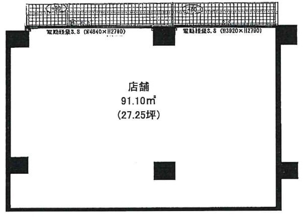 JU TOWER FRONT 北斎 St.1F 間取り図