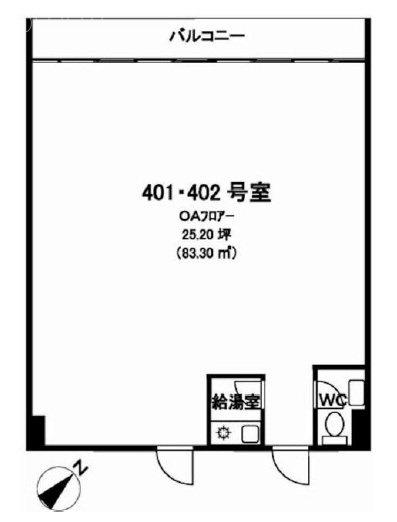 東京セントラル表参道401・402 間取り図