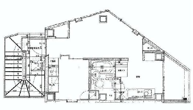 タチムラビル8F 間取り図