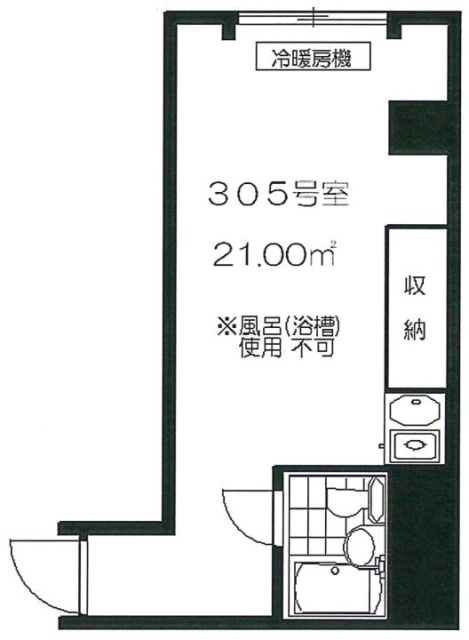 ビジデンス千駄ヶ谷305 間取り図