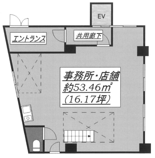 EXL111ビル101 間取り図