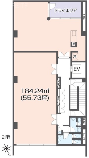 赤坂GHSビル2F 間取り図