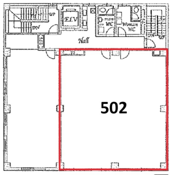 YAZAWADEUXビル502 間取り図