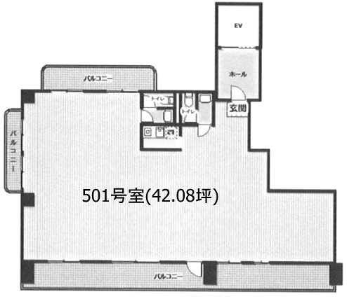 エトワールビル501 間取り図