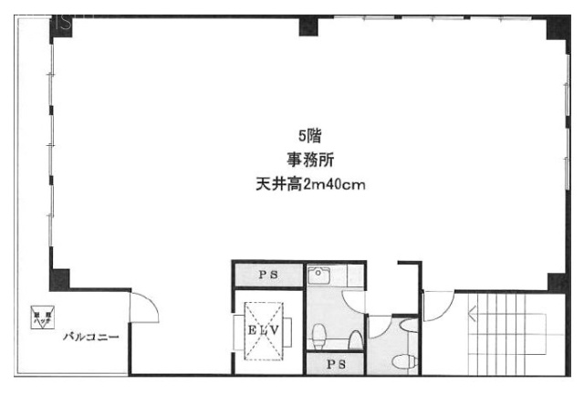 清和ビル5F 間取り図