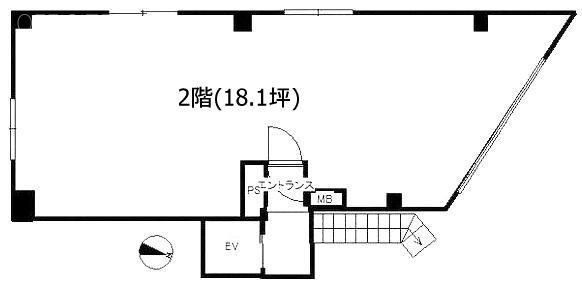 中町ビル202 間取り図