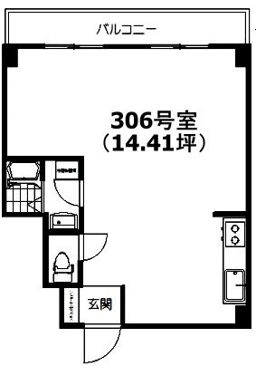 トウショウビル306 間取り図