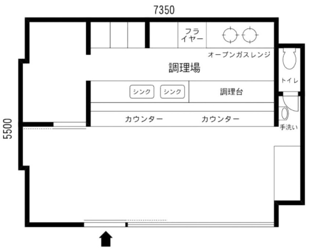 高田橋ハイツビル1F 間取り図