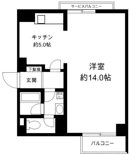 ベルクハイム成城ビル404 間取り図