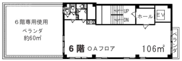 グリーンパルコビル6F 間取り図