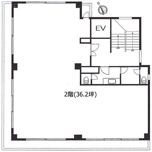 林マンション2F 間取り図