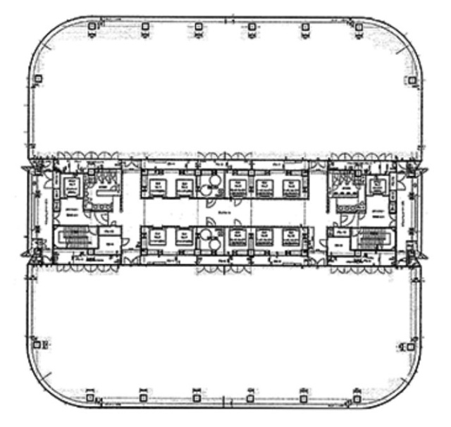 台場フロンティアビル18F 間取り図