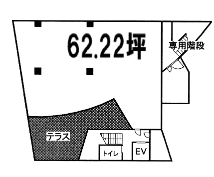 SEASONS自由ヶ丘ビルB1F 間取り図