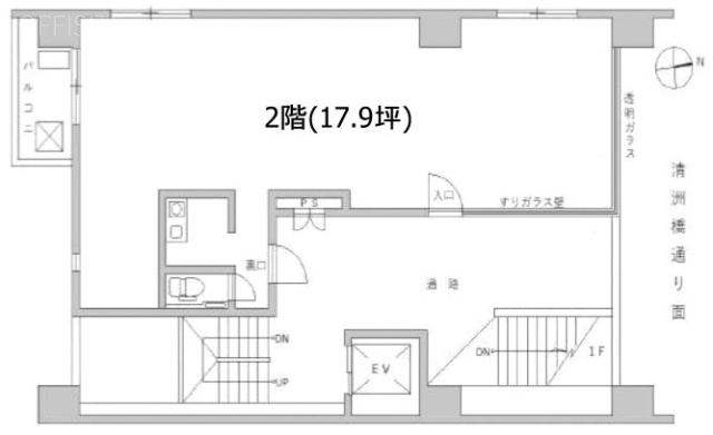 リエス新御徒町201 間取り図
