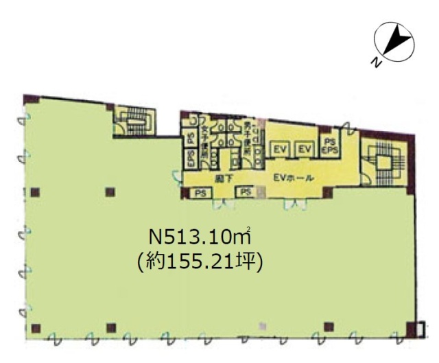 宇佐美山下町ビル9F 間取り図