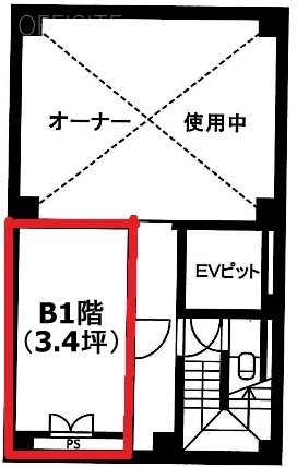 297ビルB1F 間取り図