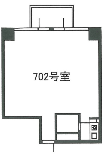 宮下パークビル702 間取り図