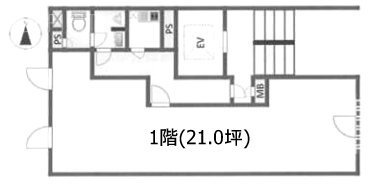 亀田ビル1F 間取り図