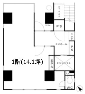 白山フローラルビル1F 間取り図