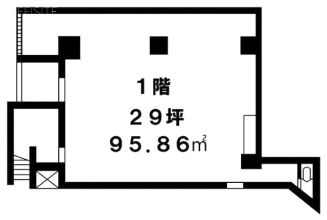 和光湯島ビル1F 間取り図