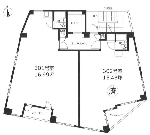 大和ビル301 間取り図