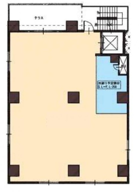 得水(とくすい)ビル2F 間取り図