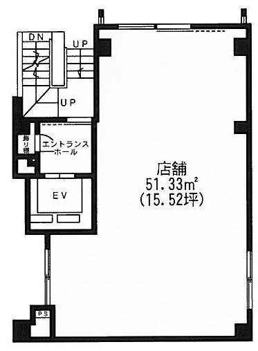 サンリット銀座ビルⅡ1F 間取り図