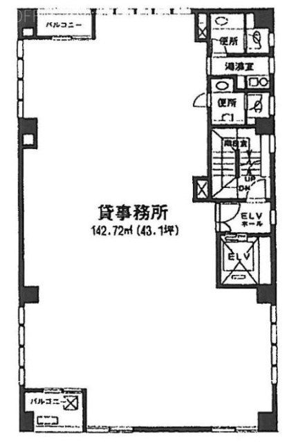 小松上野ビル301 間取り図