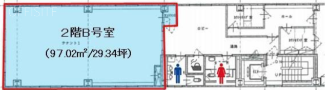 宝生第一ビルB 間取り図