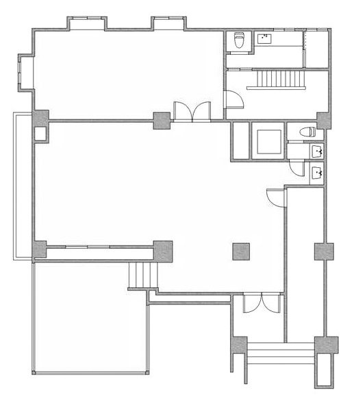 ラウンドブリッジビル1F 間取り図