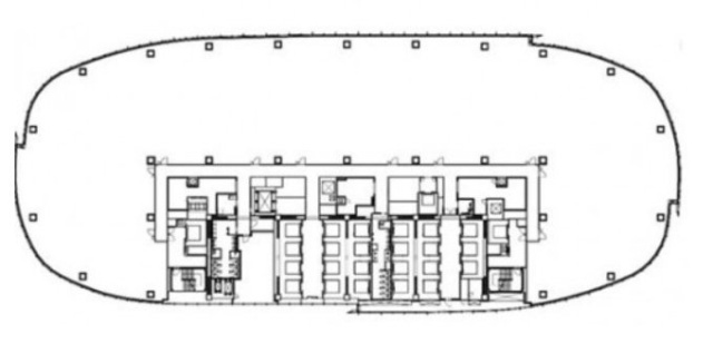 仮)赤坂2・6丁目地区開発計画 東棟13F 間取り図