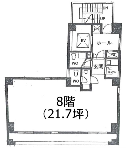 和光湯島ビル8F 間取り図