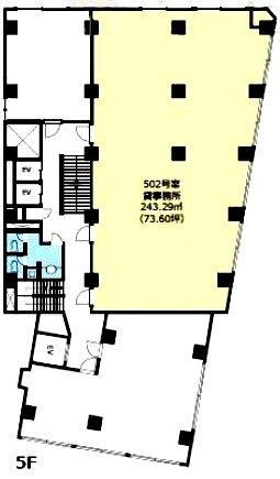 渋谷アイビスビル502 間取り図