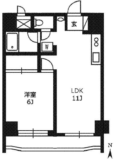 両国プラザビル603 間取り図