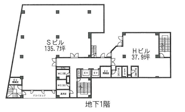 神楽坂テクノスB1F 間取り図