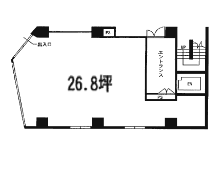 メゾンドムラタビル1F 間取り図