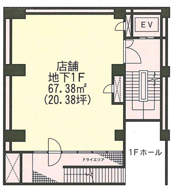 渡林赤坂ビルB1F 間取り図