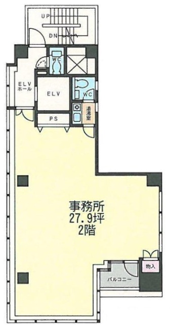 虎ノ門Roots21ビル2F 間取り図