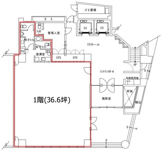 YSビル1F 間取り図