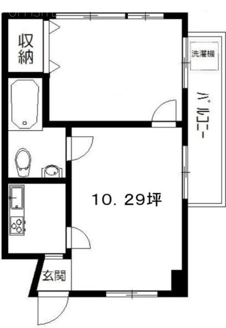 トキワマンションD 間取り図